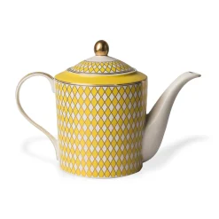 Theiere Chess Ceramique Jaune / 1,1 L - Pols Potten