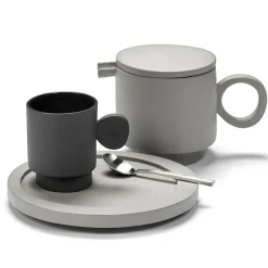 Theiere Inner Circle Ceramique Gris / 95 Cl - Gres - Valerie Objects
