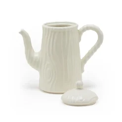 Theiere Wood Ware Ceramique/ H 25 Cm - Porcelaine Striee Effet Bois - Seletti