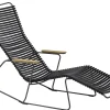 Transat Inclinable Click Plastiqueplastique/ 2 Positions - Accoudoirs - Houe