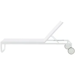 Transat Inclinable Empilable Lettino Metal Tissu / Empilable - Cinna