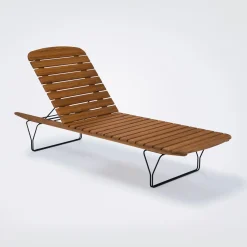 Transat Inclinable Molo Bois Naturel Bois - Houe