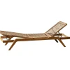Transat Inclinable Synthesis Bois Naturel Bois & Corde Beige - Unopiu