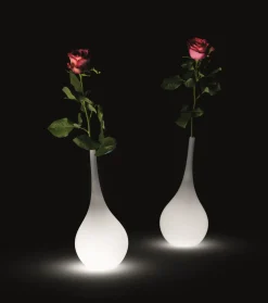 Vase Lumineux Ampoule Plastique / H 35 Cm - Led Rgb Sans Fil - Outdoor - Myyour