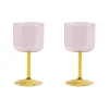 Verre A Vin Tint Verre Rose / Set De 2 - Hay