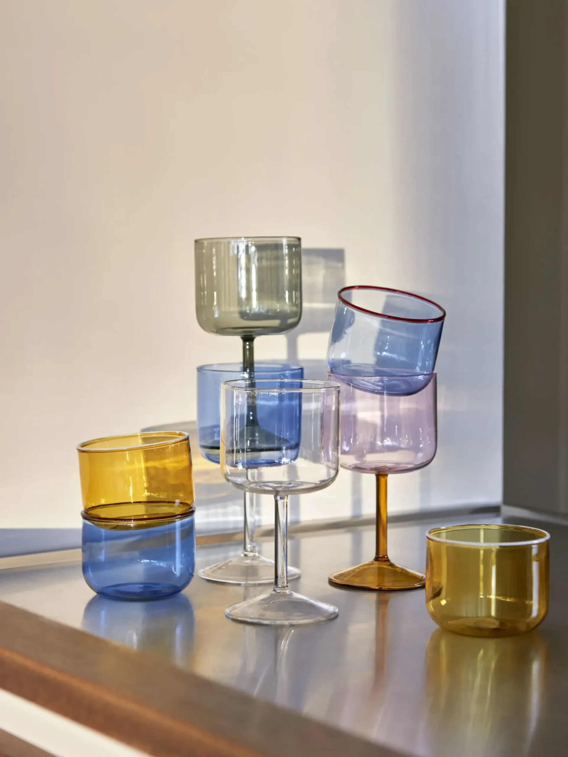 Verre A Vin Tint Verre Rose / Set De 2 - Hay