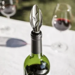 Verseur-Feuille  Metal / Aerateur Vin - - L'Atelier Du Vin
